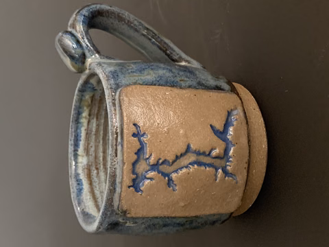 Cream and Black Mug